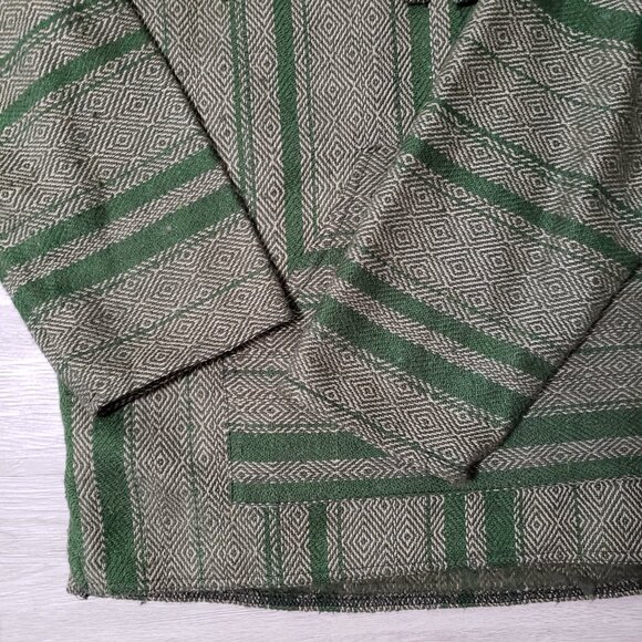 No Bad Days green Baja pullover hoodie casual size XL surf beach drug rug pocket - Picture 4 of 10